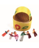 6 Sorgenpüppchen in Schachtel