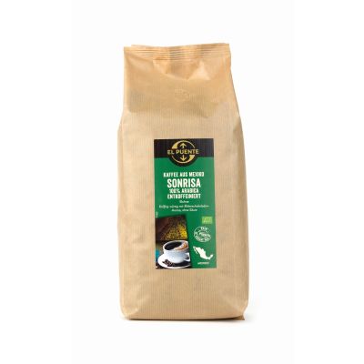 Sonrisa - Bio-Kaffeebohnen 1 kg entkoffeiniert