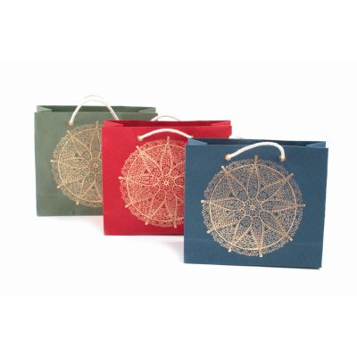 Geschenktaschen "Rosette", 3er-Set