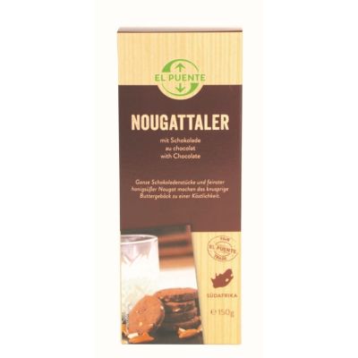 Nougattaler - Mürbekekse mit Nougat & Schokolade