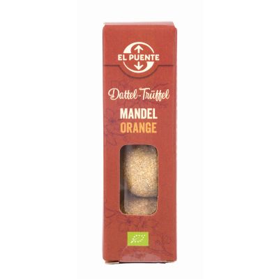 Vegane Bio-Mini-Dattel-Trüffel Mandel-Orange